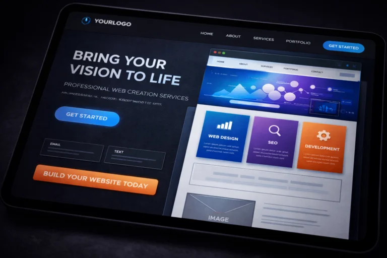 High-fidelity custom web design and brand styling tailored for professional trade companies.